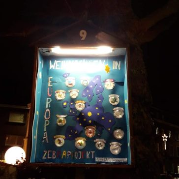 Adventstürchen Zebra 2