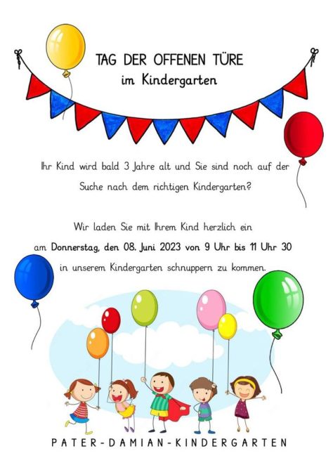 Tag der offenen Tür im Kindergarten